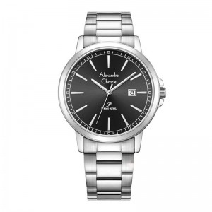 Alexandre Christie AC 1014 Silver Black Man MDBSSBA